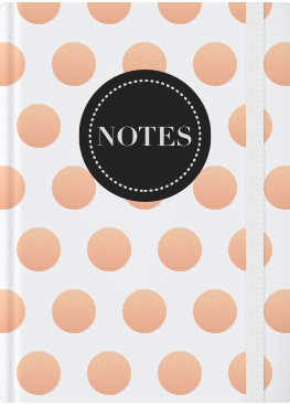 White Cover with Copper Dots