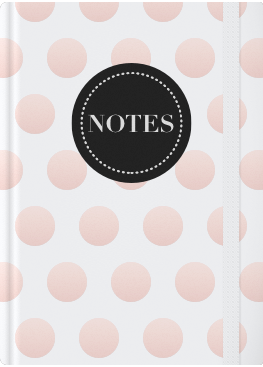 White and Rose Gold Dots Cover
